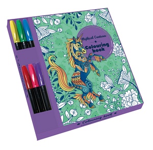Colouring Box Set with 6 Markers ? Mythical Creatures